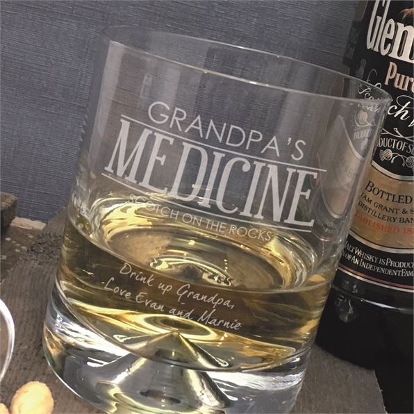 Grandad's Medicine Personalised Whisky Tumbler