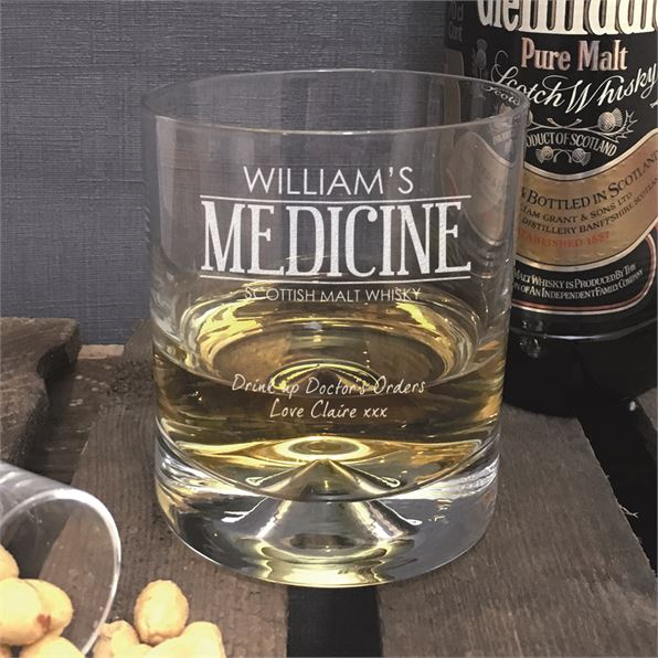 Personalised Whisky Tumbler - Medicine Cure