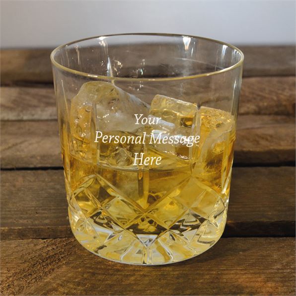 Engraved Lead Crystal Whisky Tumbler