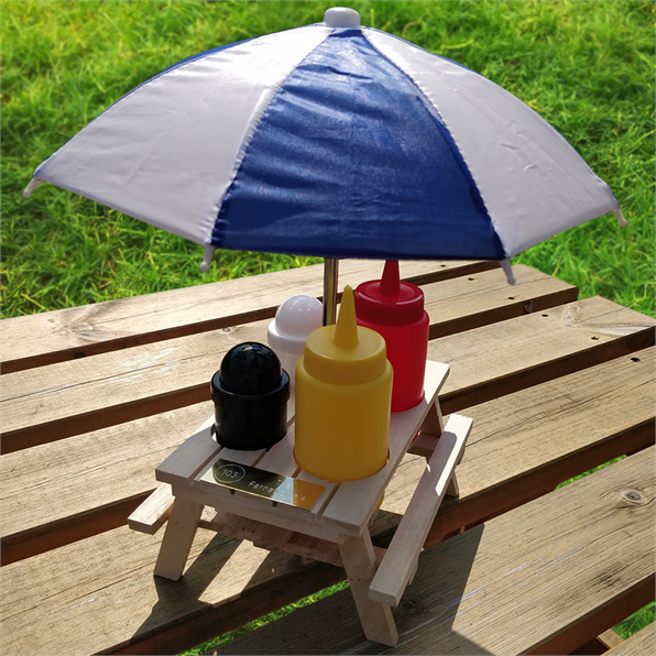Personalised Condiment Picnic Table