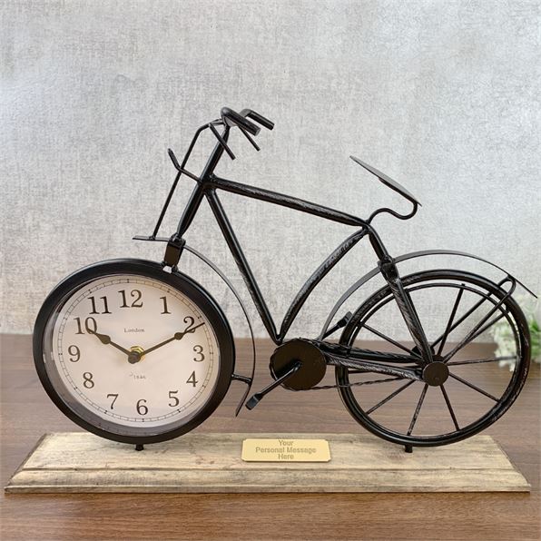 Personalised Table Bike Clock