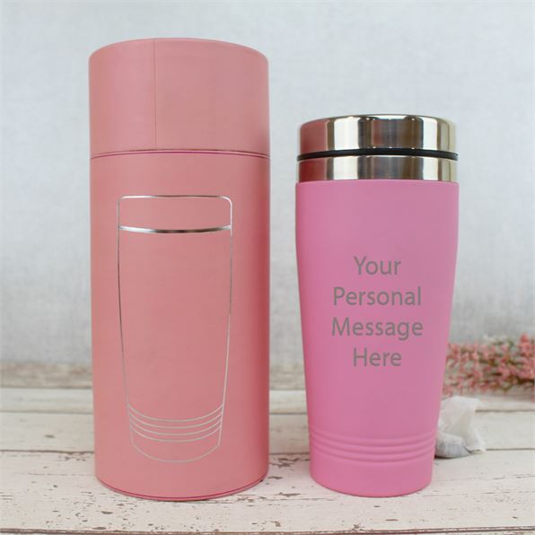 Personalised Pink Reusable Flask