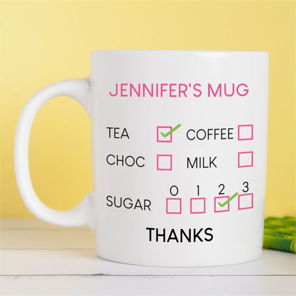 Personalised How Do You Take It Mug