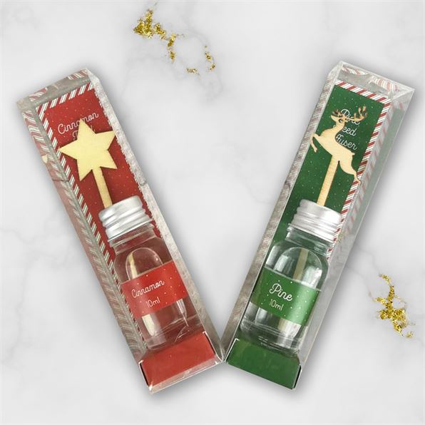 Set of 2 10ml Reed Diffusers - Pine and Cinnamon