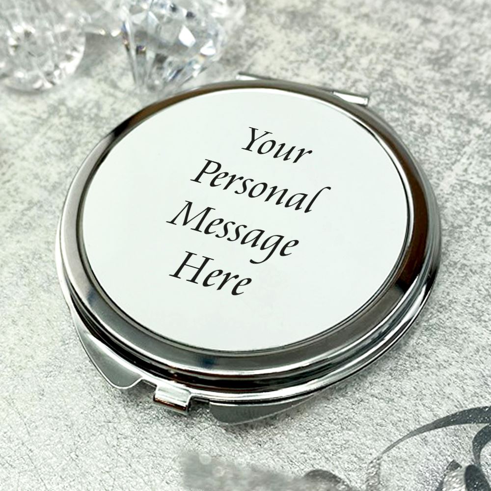 Personalised Message Compact Mirror | Gift Store