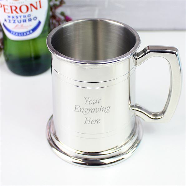 Double Lined 1/2pt Sheffield Pewter Tankard