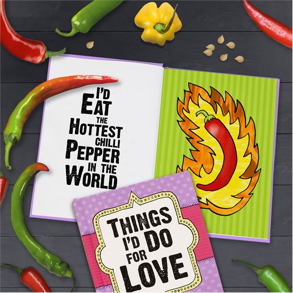 Personalised Things I'd Do For Love Book