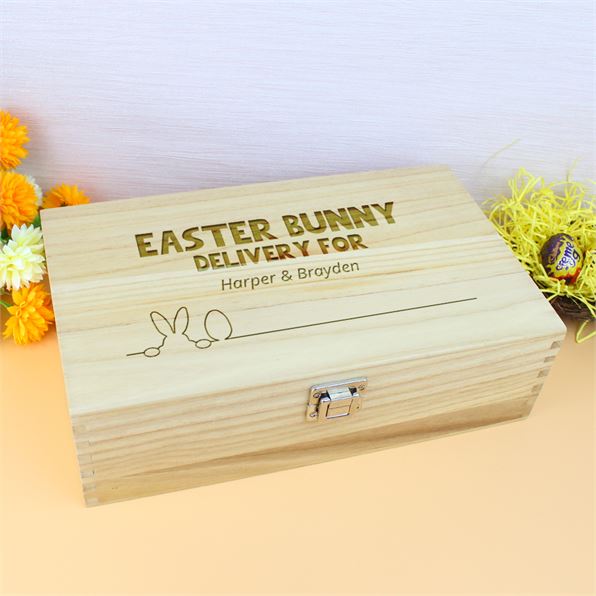 Personalised Easter Box Medium - Bunny & Egg Delivery