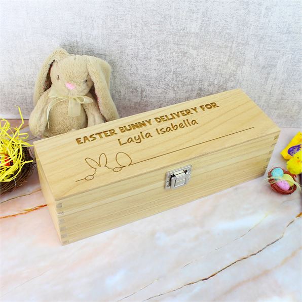 Personalised Easter Box - Bunny & Egg Design
