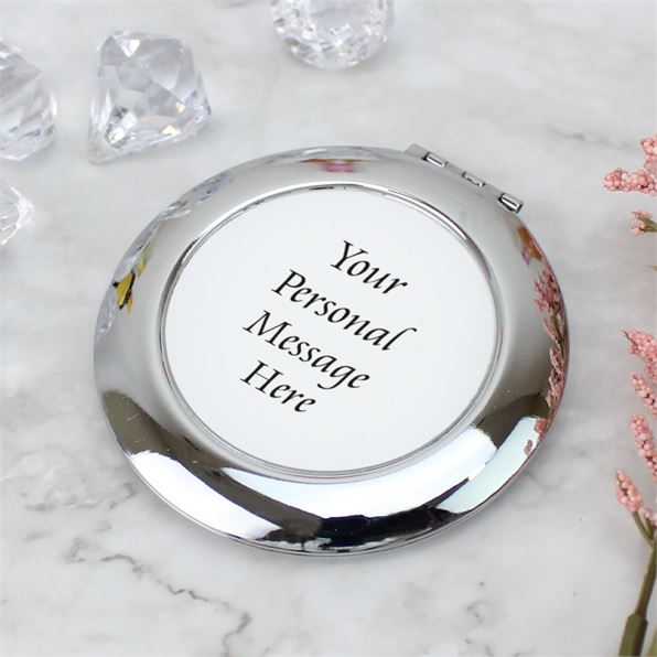 Personalised Message Compact Mirror