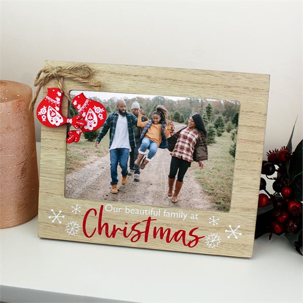 Our Beautiful Family Christmas Photo Frame