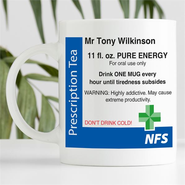 Personalised Prescription Tea Mug