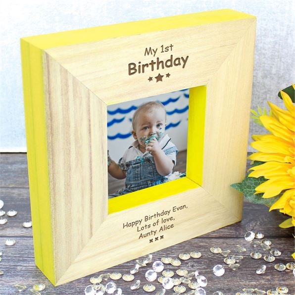 My 1st Birthday Personalised Photo Frame Square