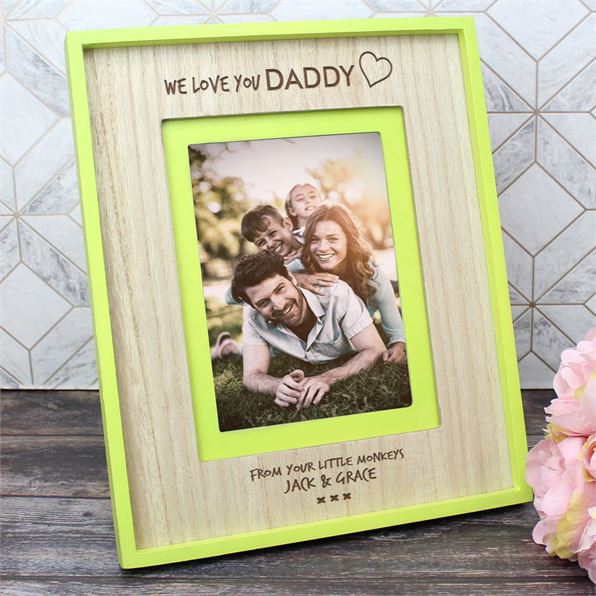 We Love Daddy Personalised Photo Frame