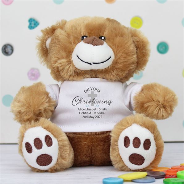 Personalised Christening Teddy Bear